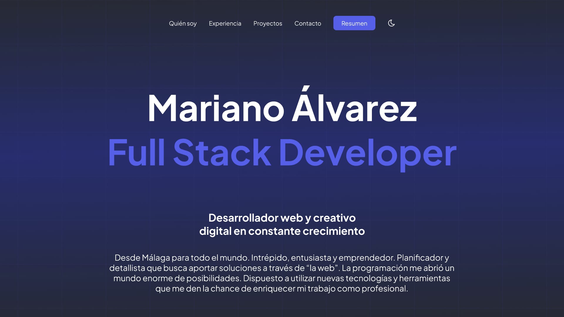 Mariano Álvarez Portfolio v2.0
